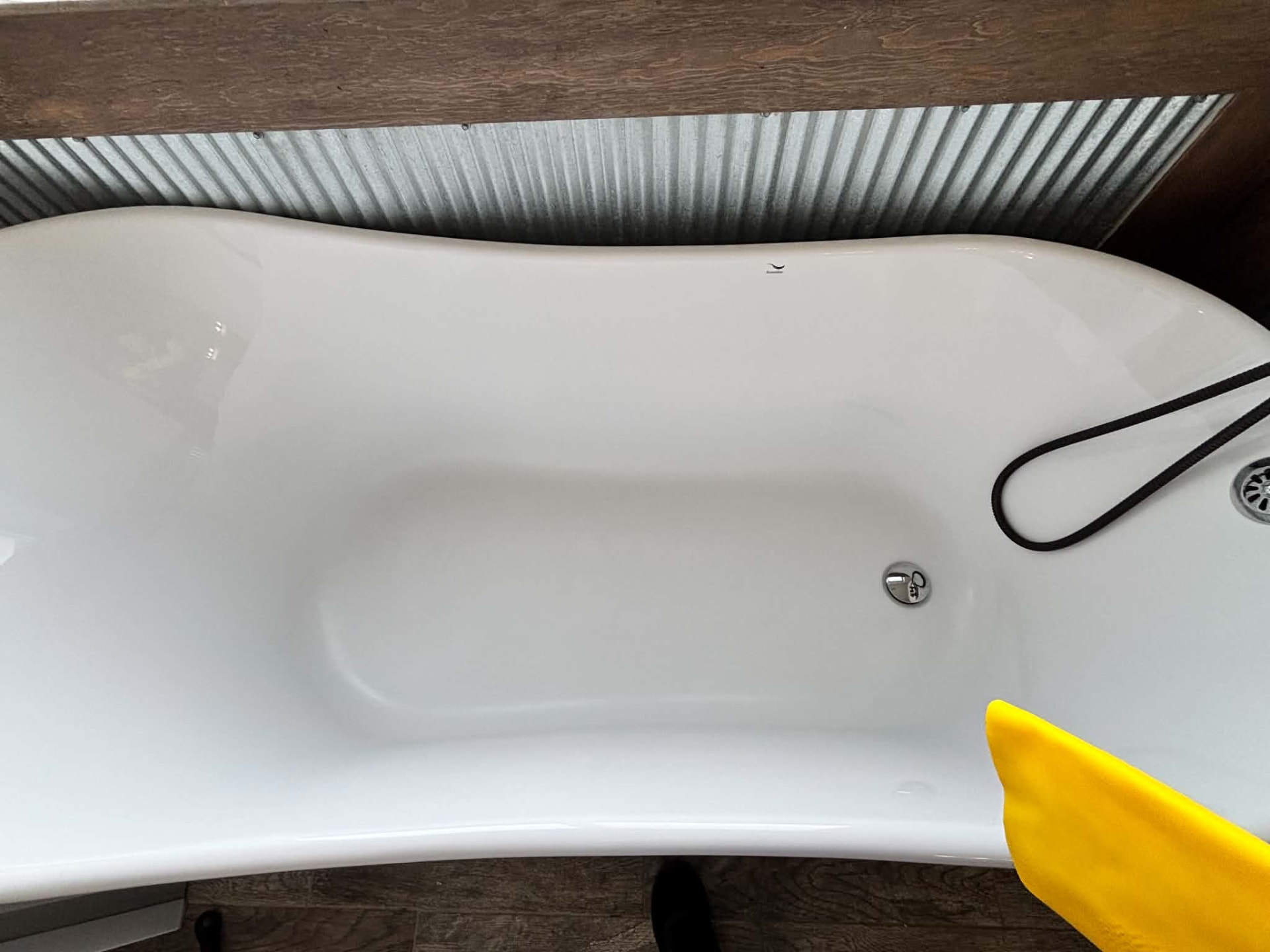 Bathtub — scrubbed & shining after cleaning