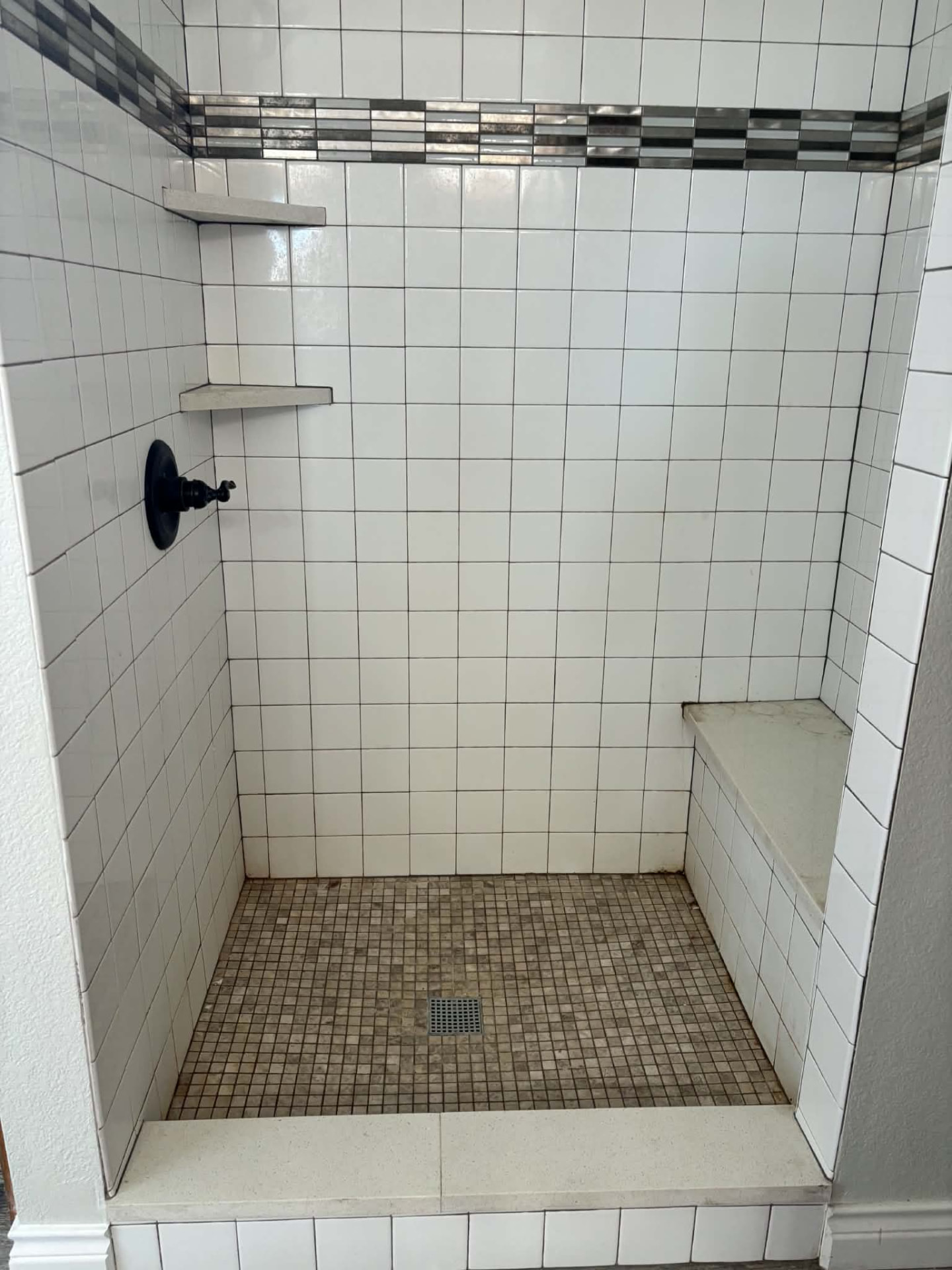 Shower deep clean — tile & grout after cleaning
